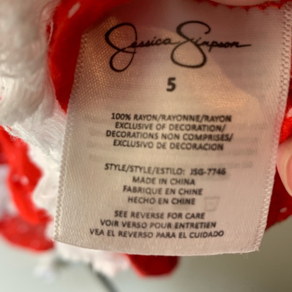 Girl’s Jessica Simpson Rayon Tassel Tank Top - Picture 12 of 12